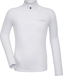 Produktbild von LeMieux Mini Classique Base Layer Kinder Reitshirt langarm Weiß 7-8 Jahre