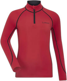 LeMieux Mini Classique Reitshirt für Kinder Sommer Base Layer Rot 7/8 Jahre – Bild 1 von 7