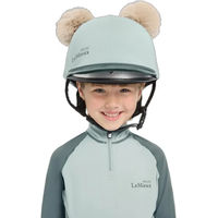Produktbild von LeMieux Mini-Doppel-Pom-Mütze aus Seide für Kinder in Blau Gletscher