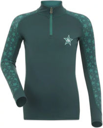 Produktbild von LeMieux Mini Langarm-Reit-Poloshirt für Mädchen in Grün