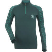 Produktbild von LeMieux Mini Langarm-Reit-Poloshirt für Mädchen in Grün