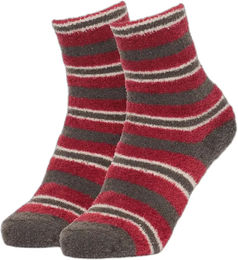 Produktbild von LeMieux Mini Sabrina Stripe Reitsocken für Kinder Winter Rot Bunt Größe 27/30,5