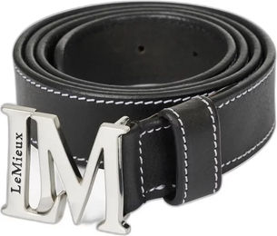 Produktbild von LeMieux Monogramme Damengürtel aus Leder in Schwarz Größe M