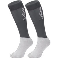 Produktbild von LeMieux My Competition Reitsocken Unisex aus Baumwolle Grau Größe S Doppelpack