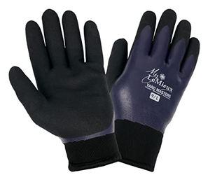LeMieux My Winter Work Gloves Thermo-Arbeitshandschuhe wasserdicht Blau Größe L – Bild 1 von 4