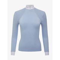 Produktbild von LeMieux Olivia Reitturnier-Hemd Langarm für Damen in Weiß und Blau Größe 40