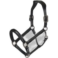 Produktbild von LeMieux Pferdehalfter aus Lackleder in Schwarz für Warmblut