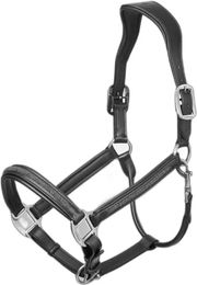 Produktbild von LeMieux Pferdehalfter aus Leder mit Crystal Besatz in Schwarz