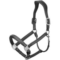 Produktbild von LeMieux Pferdehalfter aus Leder mit Crystal Besatz in Schwarz