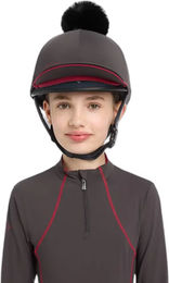 Produktbild von LeMieux Pippa Toque für Reithelm Damen Schwarz Stoff
