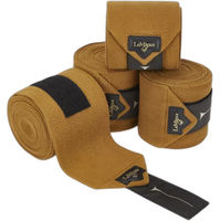 Produktbild von LeMieux Polobänder Gamaschen aus Fleece für Warmblut Pferde in Braun und Beige