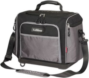 LeMieux Pro Grooming Kit Organizer Putztasche aus Polyester in Schwarz und Grau – Bild 1 von 5