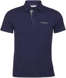 Produktbild von LeMieux Pro Reit-Poloshirt für Mädchen aus Baumwolle Blau Größe 3/4 Jahre