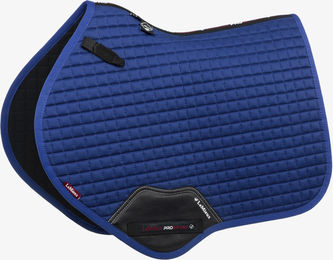 LeMieux Pro Sport Close-Contact Schabracke aus Baumwolle quadratisch gesteppt Navy Blau Grösse M – Bild 1 von 7