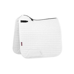 LeMieux ProSport Dressur Square D-Ring aus Baumwolle Weiß Größe L – Bild 1 von 4