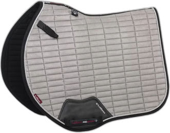 LeMieux ProSport EuroJump Sattelunterlage aus Wildleder in Grau Größe L – Bild 1 von 4