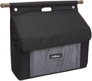 Produktbild von LeMieux Putzbox aus Holz in Schwarz mit Profi-Stange