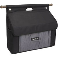 Produktbild von LeMieux Putzbox aus Holz in Schwarz mit Profi-Stange