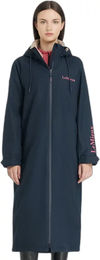 Produktbild von LeMieux Regenmantel Damen Blau mit Fleece wasserdicht