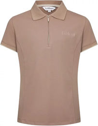 Produktbild von LeMieux Reit-Poloshirt für Mädchen in Braun und Beige Größe 7/8 Jahre