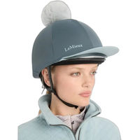 Produktbild von LeMieux Reiterhelm-Mütze mit Pompom für Damen aus Seide in Blau