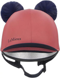 Produktbild von LeMieux Reithelm-Tuch mit abnehmbarem Doppel-Pompom in Rot