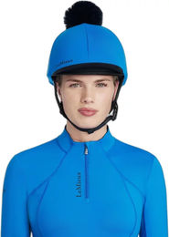 Produktbild von LeMieux Reithelmüberzug aus Stoff in Blau Unisex