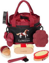 LeMieux Reitputzset Mini Pflegeset für Ponys in Rot mit Tragetasche – Bild 1 von 1