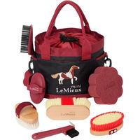 Produktbild von LeMieux Reitputzset Mini Pflegeset für Ponys in Rot mit Tragetasche