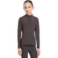 Produktbild von LeMieux Reitshirt Baselayer für Mädchen Kids Schwarz Grau 9/10 Jahre