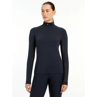 Produktbild von LeMieux Reitshirt Damen Langarm Halle Sommer Blau Schwarz Größe 36