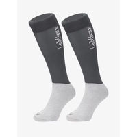Produktbild von LeMieux Reitsocken für Kinder aus Mikrofaser Grau 25/30,5 (2er Pack)
