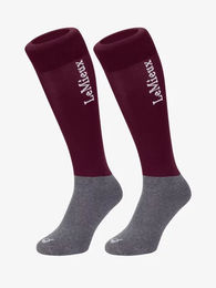 LeMieux Reitsocken für Kinder aus Mikrofaser in Rot 25/30,5 (2er Pack) – Bild 1 von 1