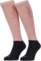 Produktbild von LeMieux Reitsocken für Kinder aus Mikrofaser Rosa XS 2er Pack