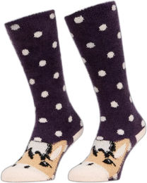 Produktbild von LeMieux Reitsocken für Kinder Winter Socken Lila Größe 36/40