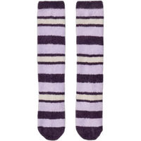 Produktbild von LeMieux Reitsocken Sabrina Stripe Winter Unisex Lila Bunt Größe 36/40