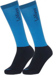 Produktbild von LeMieux Reitsocken Unisex 2er Pack Braun und Blau Größe M