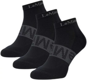 Produktbild von LeMieux Reitsocken Unisex Schwarz 40/45 3er Pack