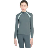 Produktbild von LeMieux Rider Mia Funktionsunterwäsche Reitshirt für Kinder in Blau und Grau