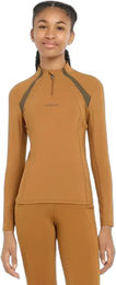 Produktbild von LeMieux Rider Mia Funktionsunterwäsche Reitshirt für Mädchen in Braun Größe 11/12 Jahre