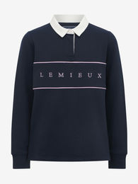 Produktbild von LeMieux Riley Rugby Shirt Pullover für Kinder aus Baumwolle Blau