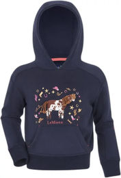 Produktbild von LeMieux Romi Kapuzenpullover für Kinder in Blau aus Baumwolle Grösse 10 Jahre
