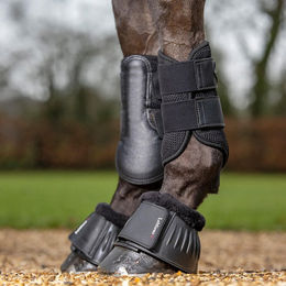 Produktbild von LeMieux Rubber Bell Boots Gamaschen mit Fleece Schwarz Größe S