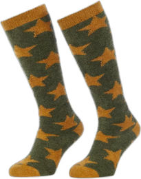 Produktbild von LeMieux Sasha Star Reitsocken für Mädchen Winter Kinder Grün Bunt Größe 34