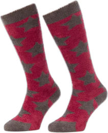 Produktbild von LeMieux Sasha Star Reitsocken für Mädchen Winter Rot Bunt Größe 34