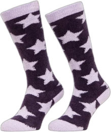 Produktbild von LeMieux Sasha Star Reitsocken Winter Unisex Lila Größe 36/40