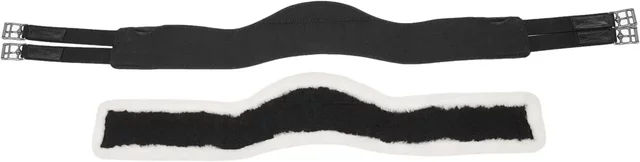 LeMieux Sattelgurt für Pferde aus Leder in Schwarz – Bild 1 von 1