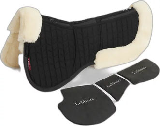 LeMieux Sattelpad Merino+ ProSorb 3 aus Wolle Schwarz Größe M – Bild 1 von 3