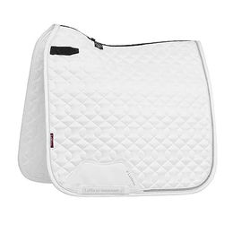 LeMieux Schabracke Crystal Suede Weiß Dressur für Warmblut Full/WB – Bild 1 von 2