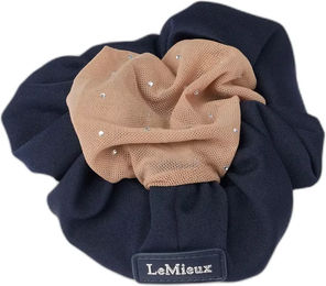 LeMieux Scrunchie mit Crystalnetz für Damen aus Stoff in Blau oder Beige – Bild 1 von 2